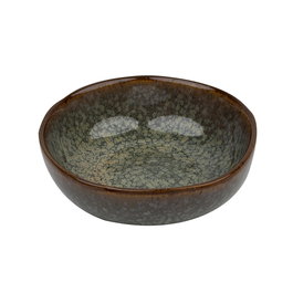 Avet - Bol de 12 cm en Gris Antique - Juego de 6 piezas - Esmaltado Reactivo - Acabado Brillante